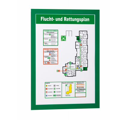 Cornice magnetica Duraframe - A4 - 21 x 29,7 cm - verde - Durable - 4872-05 - DMwebShop