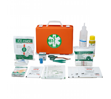 Valigetta di pronto soccorso Medic 1 - 25 x 19 x 9 cm - fino a 2 persone - arancio - Pvs - CPS513 - 8034028010071 - DMwebShop