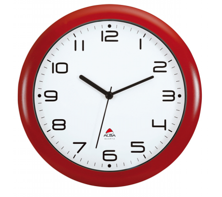 Orologio da parete Hornew - Ø 30 cm - rosso - Alba - HORNEW-R - 3129710013968 - DMwebShop