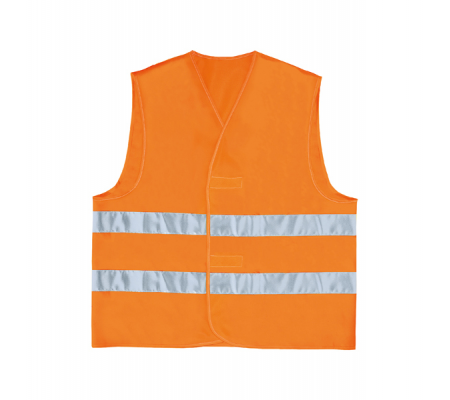 Gilet alta visibilita' GILP2 - poliestere - taglia L - arancio fluo - Deltaplus - GILP2ORGT - 3295249157036 - DMwebShop