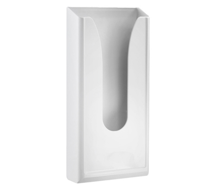 Dispenser per sacchetti igienici - capacita' 60 sacchetti - 13,5 x 5,5 x 29,5 cm - bianco - Mar Plast - A53101 - 8020090002229 - DMwebShop