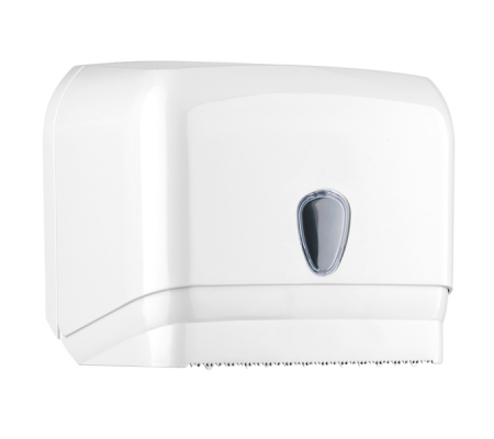 Dispenser per asciugamani in rotolo-fogli - 30 x 19,5 x 25,1 cm - bianco - Mar Plast - A60111 - 8020090044427 - DMwebShop