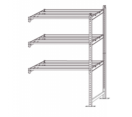 Scaffale Rang'Eco180 - modulo aggiunta - 5 ripiani - portata ripiano 180 kg - 100 x 35 x 200 cm - acciaio - grigio-blu - Paperflow - K605131 - 3660141140286 - DMwebShop