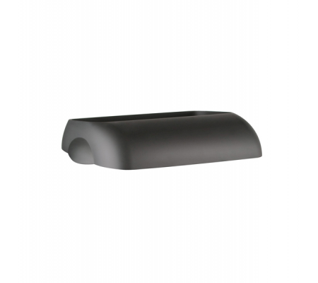 Coperchio per cestino gettacarte Soft Touch - 33,5 x 22,5 x 9 cm - 23 lt - nero - Mar Plast - A74401NE - 8020090037214 - DMwebShop