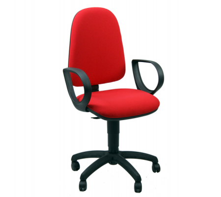 Sedia operativa Jusb - con ruote e braccioli - rosso - Unisit - JUSB/ER - 8050043741554 - DMwebShop