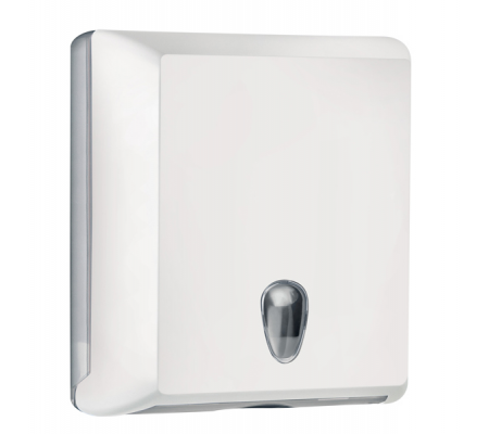 Dispenser asciugamani piegati Soft Touch - 29 x 10,5 x 30,5 cm - bianco - Mar Plast - A70610EBI - 8020090042102 - DMwebShop