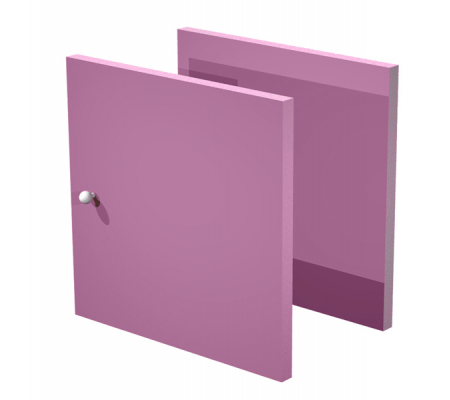 Coppia ante Rainbow - 32,2 x 32,1 cm - per libreria - viola - Artexport - 2A MaxC/S - DMwebShop