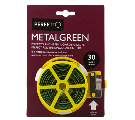 Filo multiuso Metalgreen - metallo ricoperto - 30 mt - Perfetto - 0366 - 8000957036604 - DMwebShop