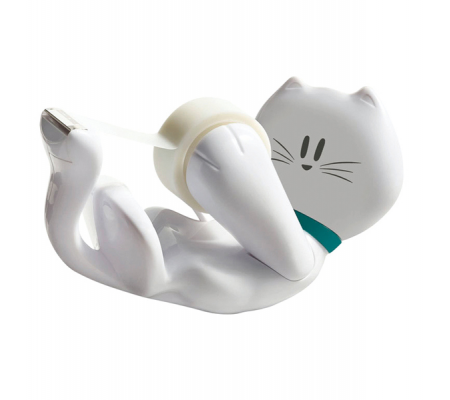 Dispenser Kitty - 1 rotolo Magic 810 19 mm x 7,5 mt - incluso - bianco - Scotch - 7100023949 - 4046719869688 - DMwebShop