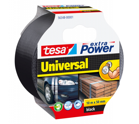 Nastro adesivo Extra Power Universal - 50 mm x 10 mt - nero - Tesa - 56348-00001-06 - 4042448032898 - DMwebShop