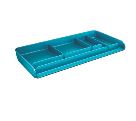 Vaschetta portacancelleria Mydesk - 26,1 x 12,5 x 2,8 cm - turchese - Arda - 8110TU - 8003438015075 - DMwebShop