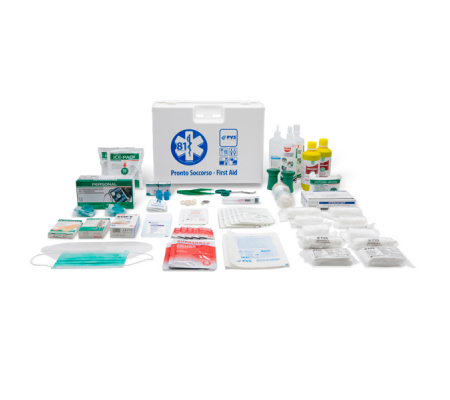 Valigetta di pronto soccorso Multisan - 44,3 x 33,8 x 14,7 cm - HACCP - oltre 3 persone - bianco - Pvs - CPS101 - 8034028011726 - DMwebShop