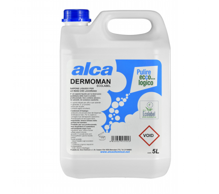 Sapone liquido Dermoman - fiorito - sporco medio - tanica da 5 lt - Alca - ALC578 - 8032937571089 - DMwebShop