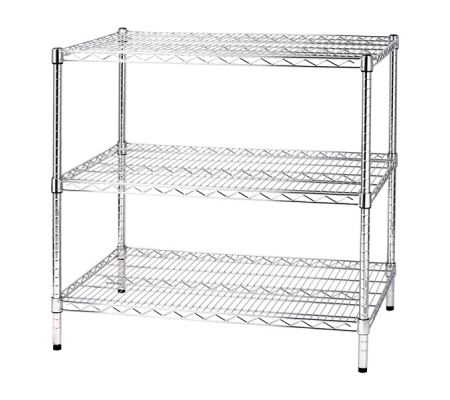 Kit scaffale Archimede - 3 ripiani - acciaio cromato - 60 x 90 x 90 cm - Serena Group - 3X609090 - 8032937536453 - DMwebShop