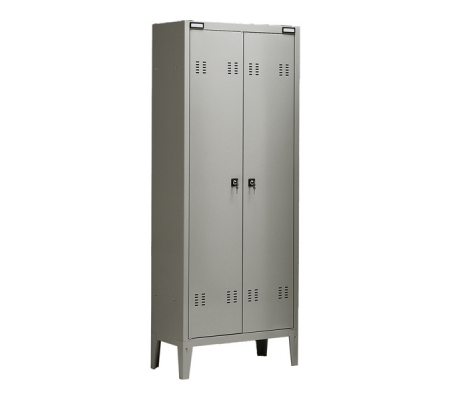 Armadio metallo - spogliatoio - 2 posti - 70 x 35 x 180 cm - grigio - Tecnical 2 - B2 G - DMwebShop