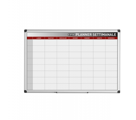 Planner magnetico settimanale - 90 x 60 cm - silver - Bi-office - GA03266170 - 5603750070436 - DMwebShop