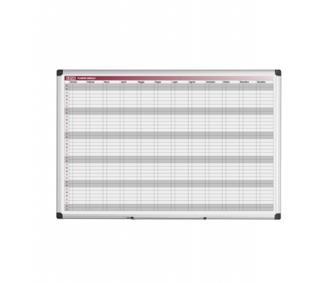 Planner magnetico annuale - 90 x 60 cm - silver - Bi-office - GA03268170 - 5603750070481 - DMwebShop