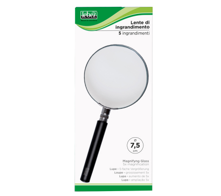 Lente di ingrandimento - Ø 7,5 cm - nero - Lebez - 1123 - 8007509011232 - DMwebShop