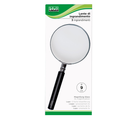 Lente di ingrandimento - Ø 9 cm - nero - Lebez - 1124 - 8007509011249 - DMwebShop