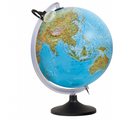 Globo geografico a rilievo illuminato Uranio - Ø 30 cm - Tecnodidattica - 0333URFGITLNTL46 - 8000623000700 - DMwebShop