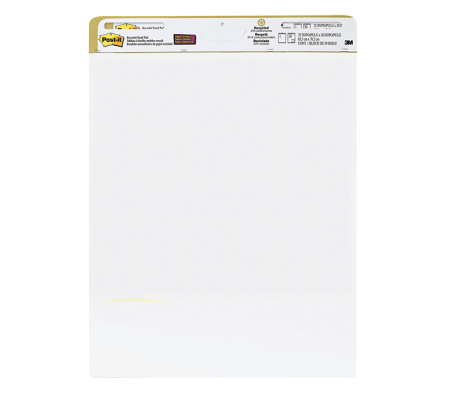 Blocco da parete Super Sticky - 30 fogli in carta riciclata - 63,5 x 77,5 cm - bianco - Post-it - 7100083057 - 051131996632 - DMwebShop