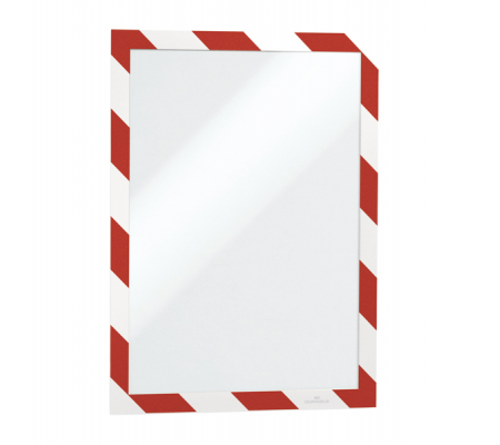 Cornice adesiva Duraframe Security A4 - pannello magnetico - 21 x 29,7 cm - rosso-bianco - Durable - 4944-132 - 4005546406565 - DMwebShop