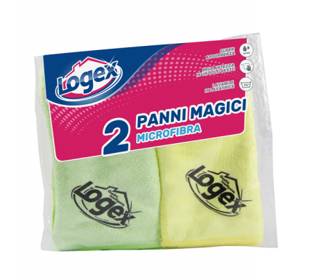 Panni Magici in microfibra - 38 x 38 cm - conf. 2 pezzi - Logex Professional - A1LX-1425 - 8003350546541 - DMwebShop