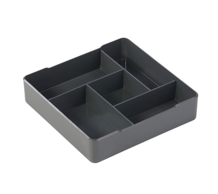 Organizer da tavolo Coffee Point - 4,8 x 21 x 21 cm - ABS - grigio carbone - Durable - 3386-58 - 4005546978680 - DMwebShop