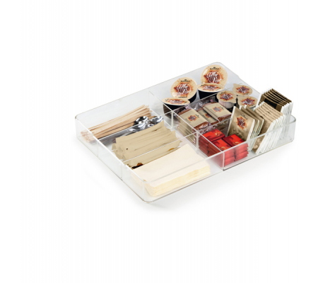 Organizer da cassetto Coffee Point - 4,8 x 24,2 x 32,9 cm - acrilico - trasparente - Durable - 3384-19 - 4005546978727 - DMwebShop