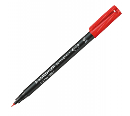 Pennarello Lumocolor permanent 313 - punta 4 mm - rosso - conf. 10 pezzi - Staedtler - 313-2 - 4007817308646 - DMwebShop