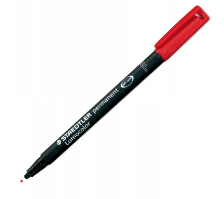 Pennarello Lumocolor permanent 318 - punta 6 mm - rosso - conf. 10 pezzi - Staedtler - 318-2 - 4007817304327 - DMwebShop