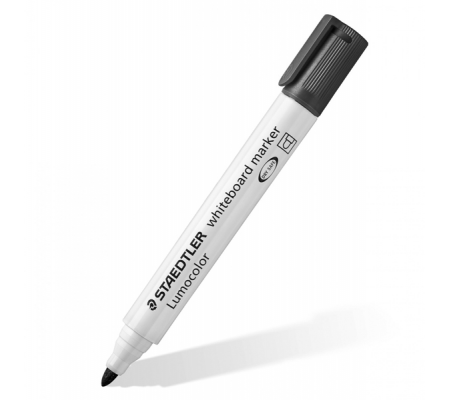 Pennarelli Lumocolor whiteboard 351 - punta tonda - tratto 2 mm - nero - Staedtler - 351-9 - 4007817328859 - DMwebShop