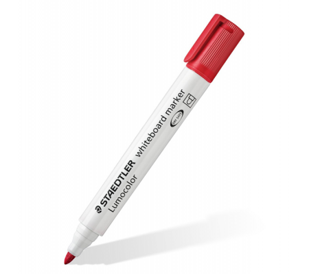 Pennarelli Lumocolor whiteboard 351 - punta tonda - tratto 2 mm - rosso - Staedtler - 351-2 - 4007817328774 - DMwebShop