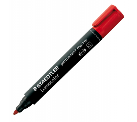 Marcatore Lumocolor Permanent 352 - punta tonda - tratto - 2 mm - rosso - Staedtler - 352-2 - 4007817304396 - DMwebShop