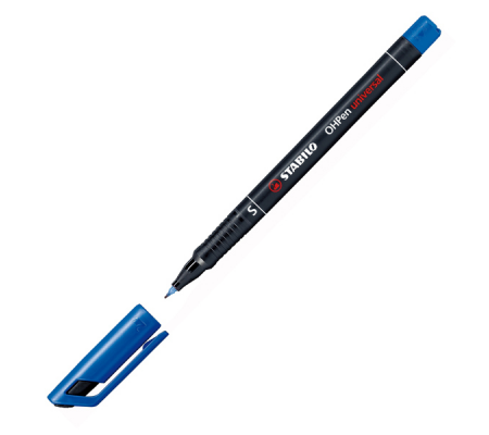 Pennarello OHPen universal permanente 841 - punta superfine 4 mm - blu - conf. 10 pezzi - Stabilo - 841/41 - 4006381119009 - DMwebShop