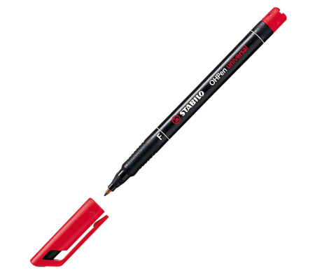 Pennarello OHPen universal permanente 842 - punta fine 0,7 mm - rosso - conf. 10 pezzi - Stabilo - 842/40 - 4006381119054 - DMwebShop