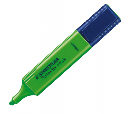 Evidenziatore Textsurfer Classic - punta a scalpello - tratto 1 - 5 mm - verde - conf. 10 pezzi - Staedtler - 364-5 - 4007817304464 - DMwebShop