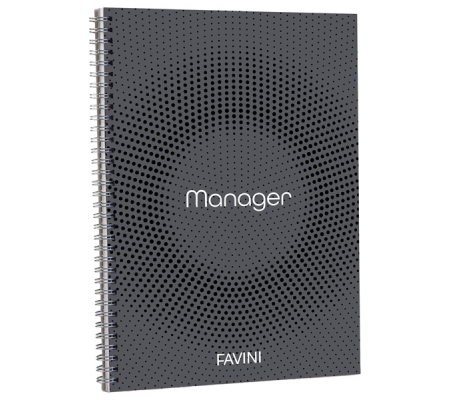 Blocco Spiral Manager 4 fori - microperforato - 23 x 29,7 cm - 10 mm - 80 gr - 90 fogli - Favini - A293814 - 8007057493627 - DMwebShop