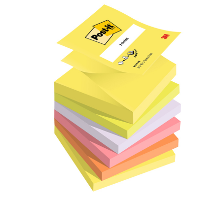 Blocco Super Sticky Z Notes - assortiti neon - 76 x 76 mm - 100 fogli - Post-it 7100172322 - 7100296020 - 4064035083694 - DMwebShop