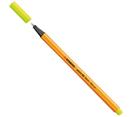 Fineliner Point 88 - tratto 0,4 mm - giallo neon 024 - conf. 10 pezzi - Stabilo - 88/024 - 4006381438544 - DMwebShop