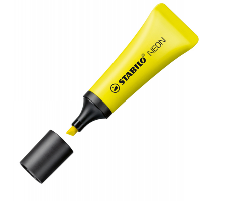 Evidenziatore Neon - punta a scalpello - tratto 2 - 5 mm - colore giallo - conf. 10 pezzi - Stabilo - 72/24 - 4006381401104 - DMwebShop