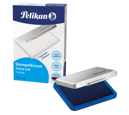 Cuscinetto per timbri - 7 x 11 cm - blu - Pelikan - 331017 - 4012700331014 - DMwebShop