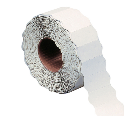 Etichetta a onda - permanente - 26 x 12 mm - bianco - rotolo da 1500 etichette - Markin - X3502612PER - 8007047004550 - DMwebShop