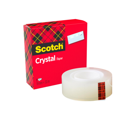 Nastro adesivo Crystal 600 - 19 mm x 33 mt - trasparente - Scotch - 7100027387 - 3134375261920 - DMwebShop