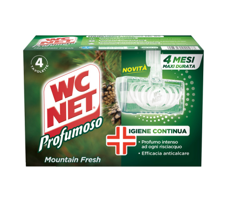 Tavoletta Profumoso Mountain Fresh - 4 gabbiette da 34 gr - Wc Net - M74833 - 8003650020277 - DMwebShop