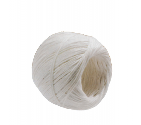 Rotolo di spago - fibra naturale - titolo 2/6 - colore bianco - finitura candido cerato - 100 gr - Ø 1 mm - lunghezza 90 mt - conf. 10 pezzi - Viva - 1510 - 8014035015689 - DMwebShop