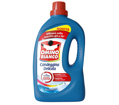 Candeggina delicata blu ocean - 2 lt - Omino Bianco - M92612 - 8003650019776 - DMwebShop