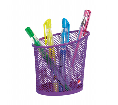 Portapenne Mesh - rete metallica - 10,5 x 7,3 x 10,3 cm - viola - Alba - MESHCUP/P - 3129710012909 - DMwebShop