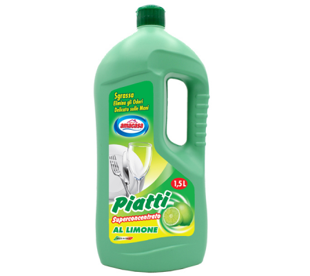 Detersivo per piatti - limone - 1500 ml - Amacasa - 100605915004 - 8004393915004 - DMwebShop