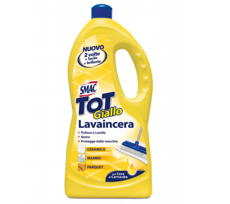 Tot Giallo Lavaincera per pavimenti - cera di Carnauba - 1 lt - Smac M74426 - M74898 - 8002150037501 - DMwebShop